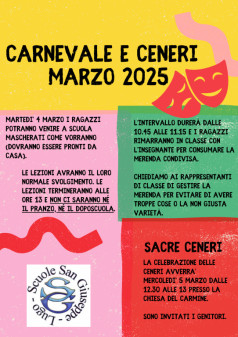 CARNEVALE E CENERI