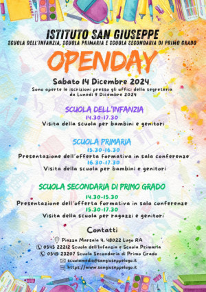 Openday 14 Dicembre 2024